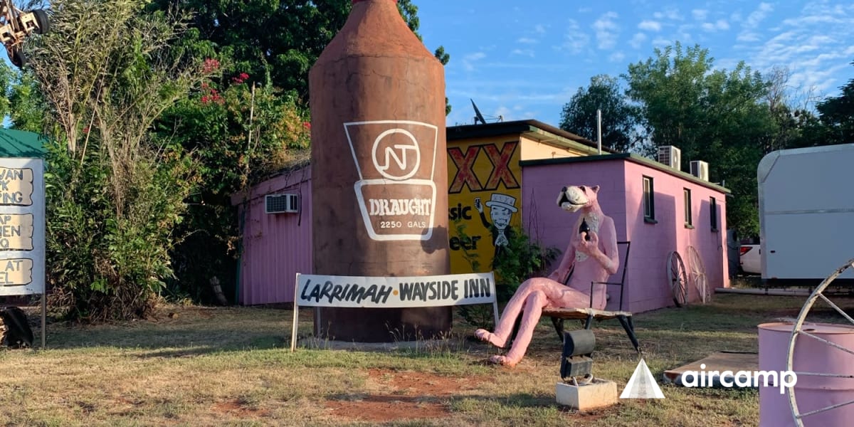 Larrimah Wayside Inn Caravan Park Pink Panther